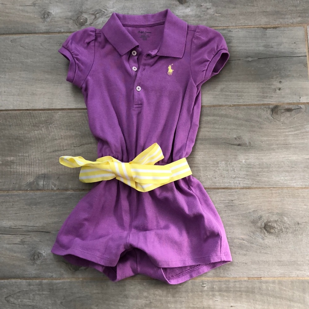 Ralph Lauren 18M girls romper , New condition
